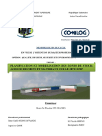 Planification Et Modelisation Des Zones de Stock-Ages de Dechets Et Materiaux Sur Le Site Dfip