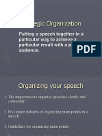 Organizing Speeches