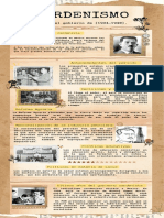 Infografía de Proceso Pergamino Papel Llamativo Vintage Marrón