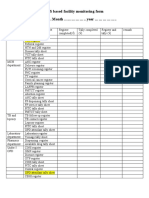 HIS Based Facility Monitoring Form - 1