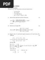 Vectors Revision Exercise (Solutions)