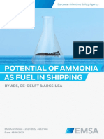 Ammonia as fuel in shipping