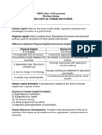 Class 12 Human Capital Formation