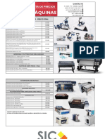 Maquinas Lista de Precios