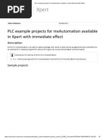 PLC Example Projects For MxAutomation Available in Xpert