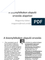 A Bizonyítékokon Alapuló Orvoslás Alapelvei