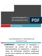 Mantenimiento A Procesos de Manufactura