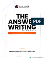 The Answer Writing Manual by IAS SDG