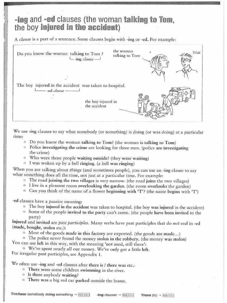 Ing and Ed Clauses | PDF