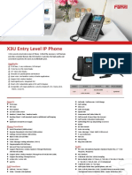 X3U Fanvil Datasheet EN V1.1 20200907