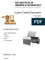 Laser Cut Generator Design Using Catia & SketchUp
