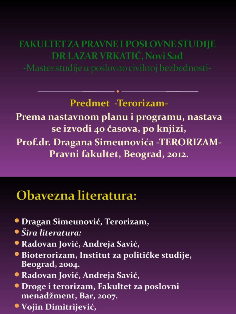 3 terorizam slajdovi 2003 ppt show pdf