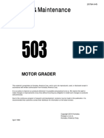 503 2079A-H45 Motor Grader Operation & Maintenance