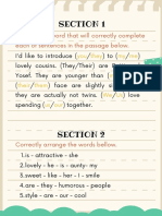 Worksheet Bahasa Inggris - 7D