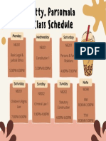 1F-1S Class Schedule