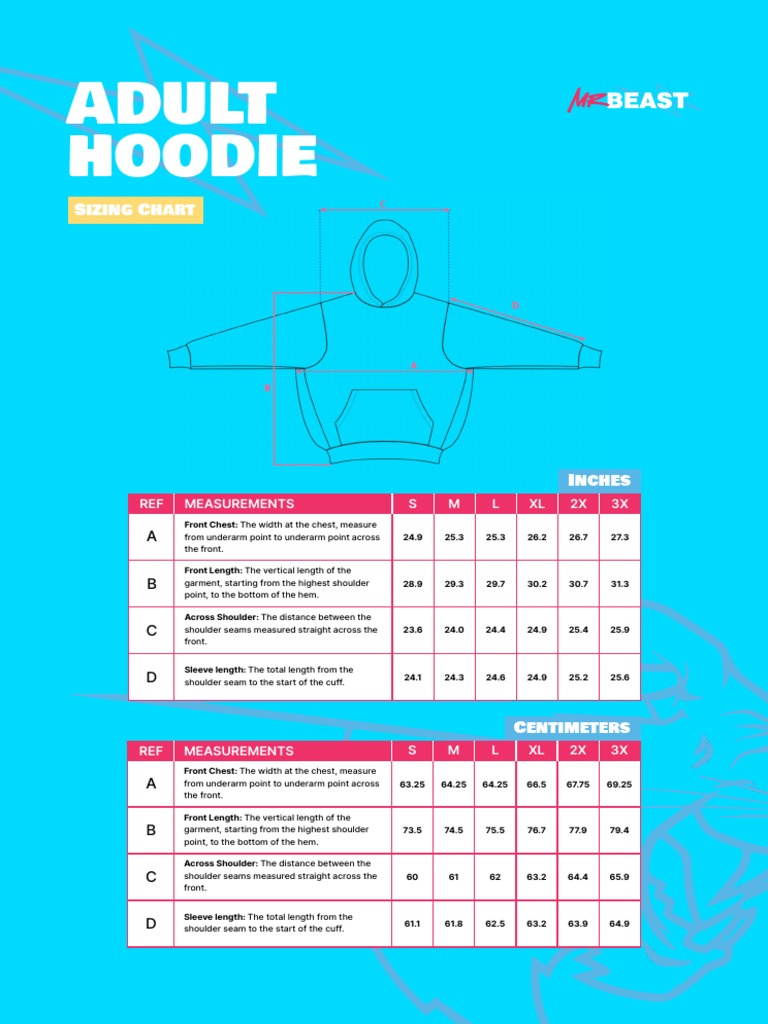 Size Charttt PDF Seam (Sewing) Length