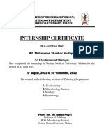 Nishtar Medical University internship certificates