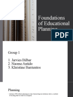 Foundations of Educational Planning