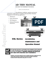 Aquafine CSL Manual