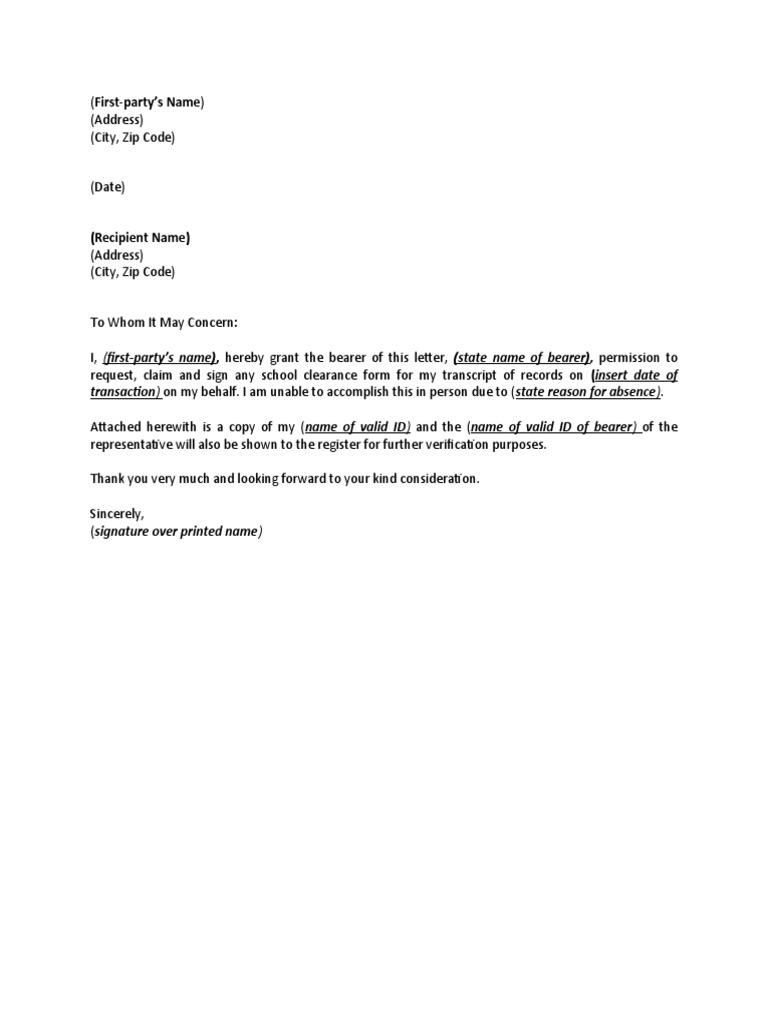 Sample Template For Transcript of Records | PDF