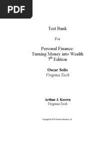 7e Personal Finance Turning Money Into Wealth