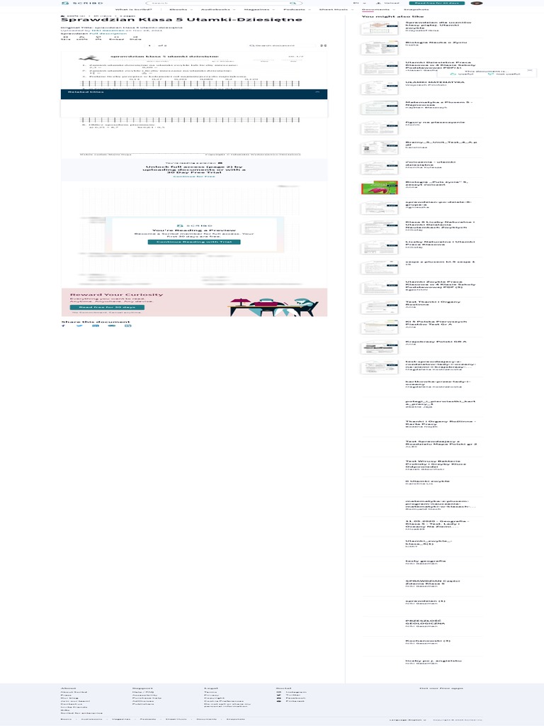 Odkrywamy Tajemnice Materii Test Odpowiedzi