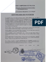 certificado de posesión pdf