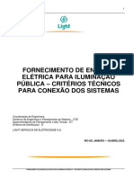 Fornecimento de Energia Elétrica para Iluminacao Pública - Critérios Técnicos - V.03 - 18042022