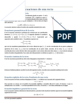 Ecuaciones de La Recta e Incidencia