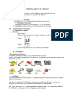 Remedial Reading Lesson Plan (LL, Yy) Version 2