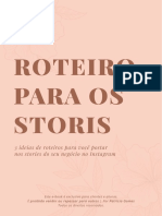 Roteiro Stories Instagram Patricia Gomes