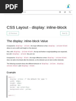 CSS Layout - Inline-Block