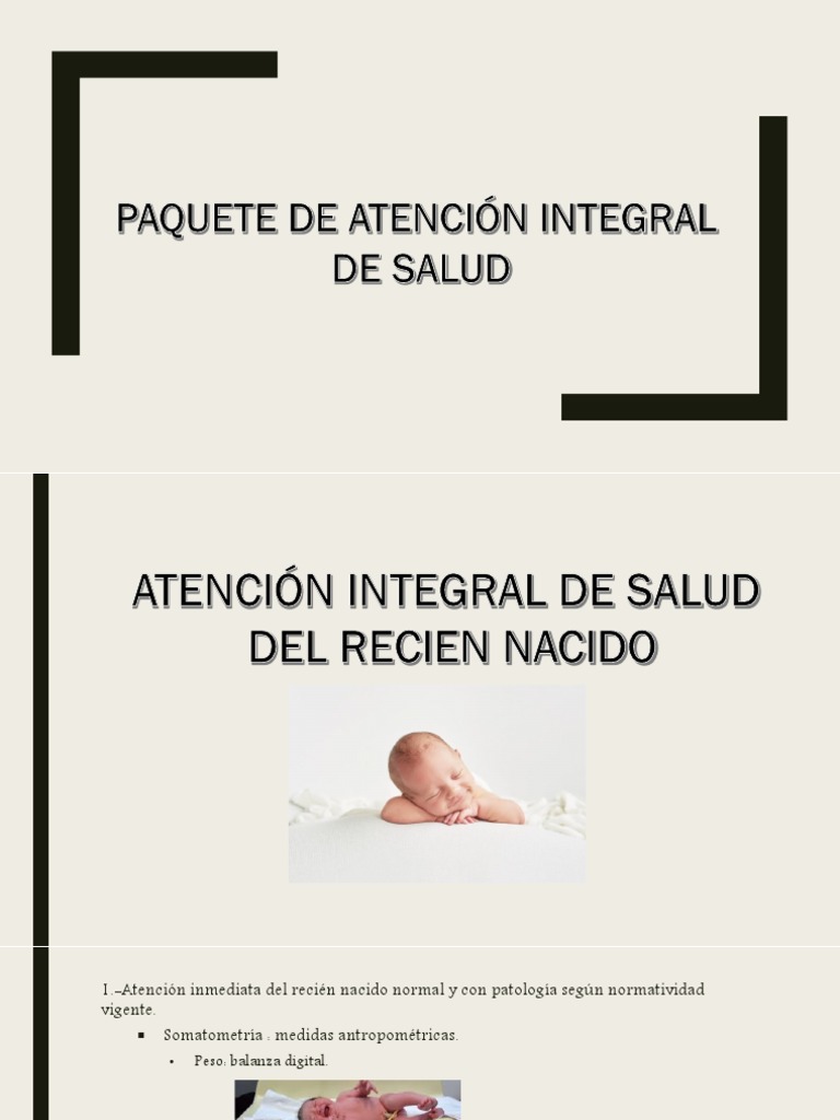 Paquete de Atención Integral Del Recien Nacido | PDF