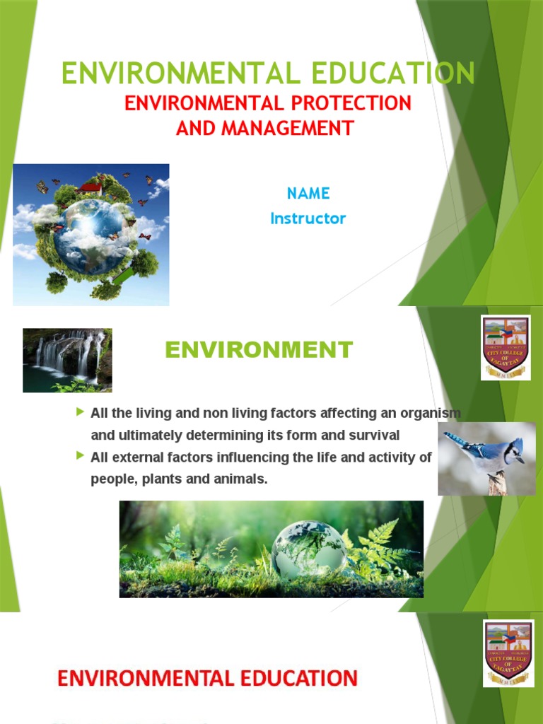 Environmental Protection and Management PDF Environmental Resource Management Natural
