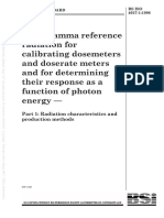 X and Gamma Reference Radiation For Calibrating Dosemeters and Doserate Meters and For Determining Their Response As A Function of Photon Energy