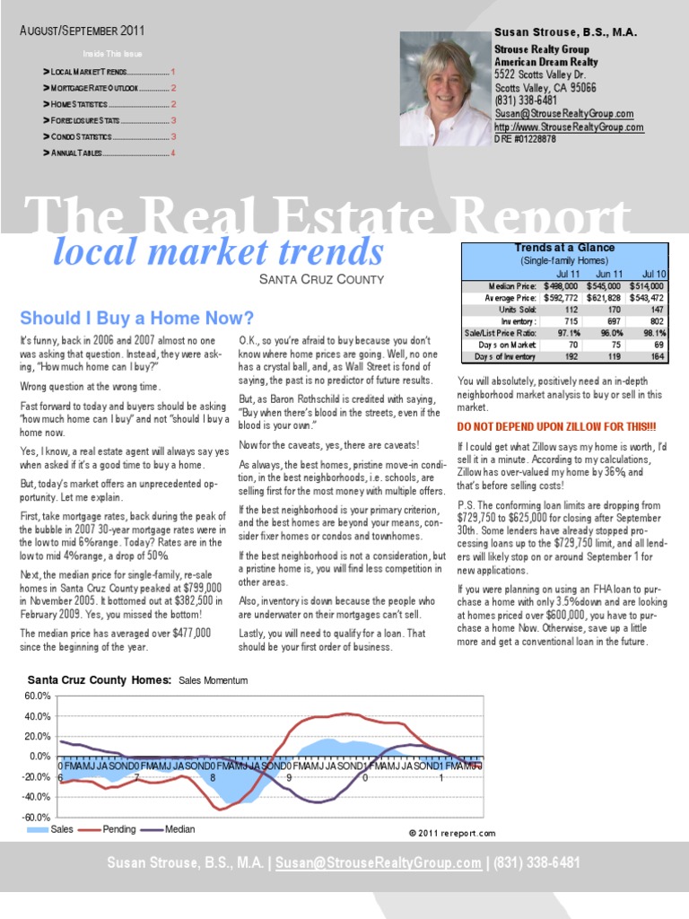 Local Market Trends: The Real Estate Report | PDF | Fixed Rate Mortgage ...