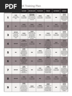 12-Week 21KM Training Plan | PDF | Running | Determinants Of Health