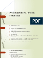 Present Simple Vs Present Continuous