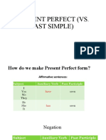 PRESENT PERFECT (VS Past Simple)