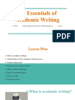 Essentials of Academic Writing