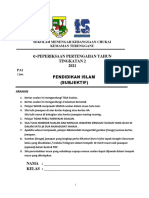 Peperiksaan Pertengahan Tahun Tingkatan 2 2021 Pendidikan Islam (Subjektif)