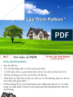 Bai2.Tìm Hiểu Về Chuẩn PEP 8 Python