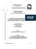 Condiciones Anatómicas BP para Pancreatitis