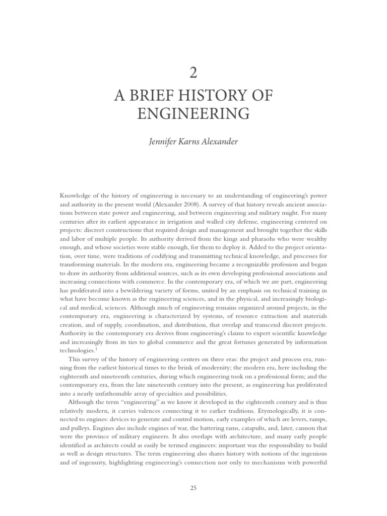 A Brief History of Engineering | PDF | Engineering | Steel