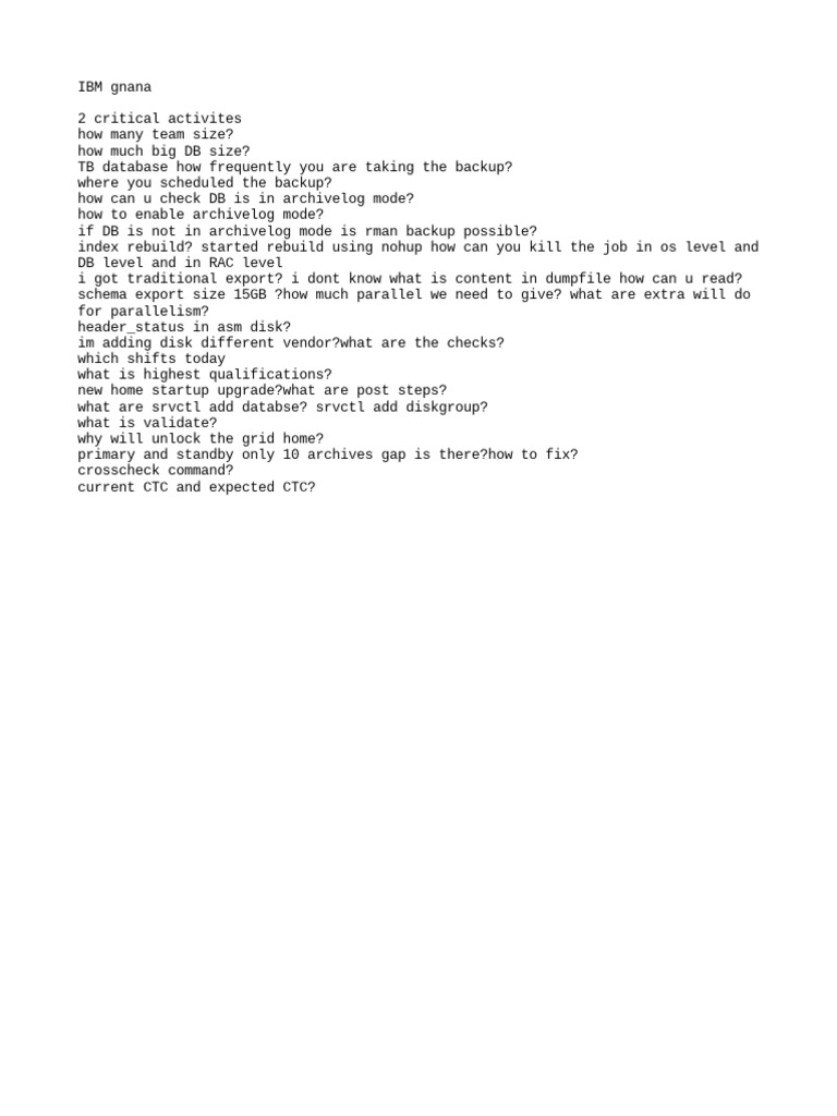 Ibm Interview Questions PDF