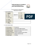 Sesión de Aprendizaje