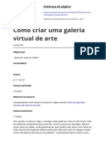 Criando uma galeria de arte virtual