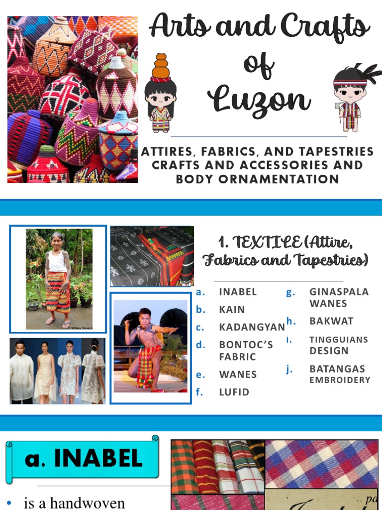 What Are The Different Arts And Crafts Of Luzon