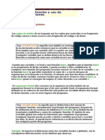 Variables Locales y Globales