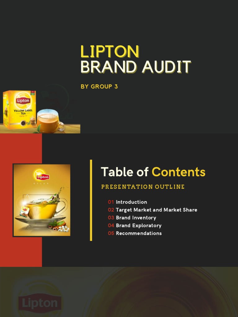 Lipton Brand Audit Insights | PDF | Brand | Tea